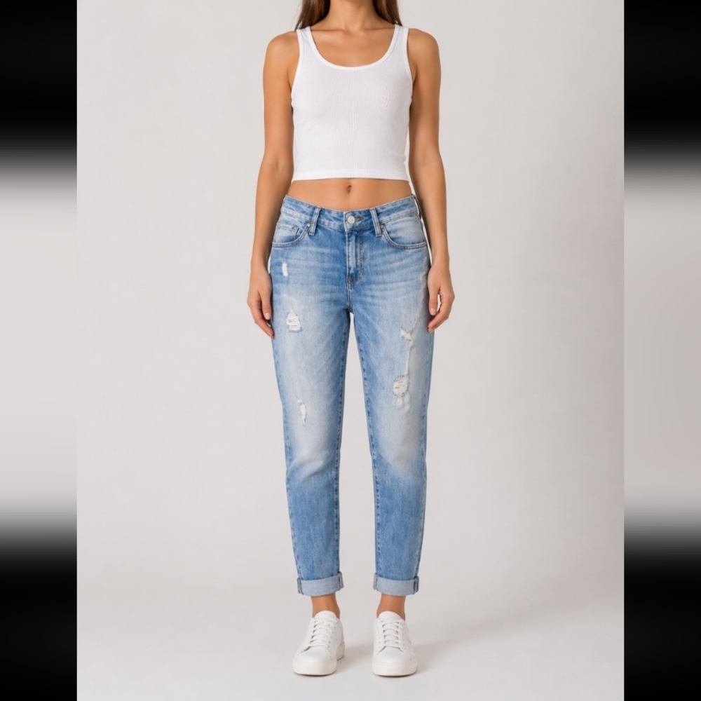 MAVI Ada Boyfriend Distressed Sample Jeans 26